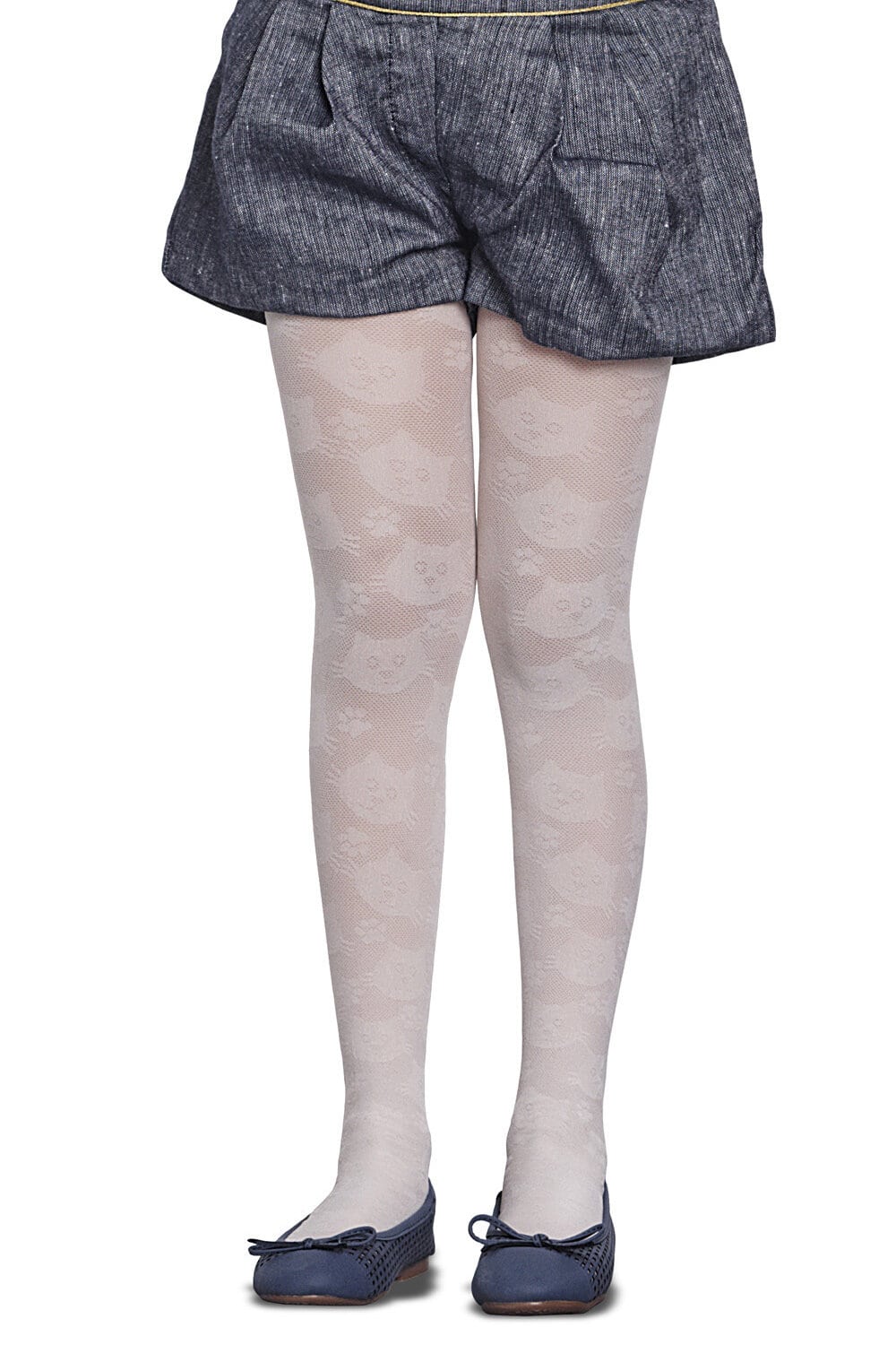 پنتی | Penti - جوراب شلواری طرح‌دار دخترانه پنتی‌ Mathilda سفید 