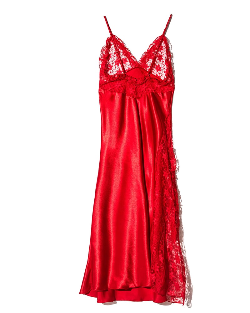 لباس خواب زنانه ساتن بندی ان بی بی 3704 قرمز - Thumbnail