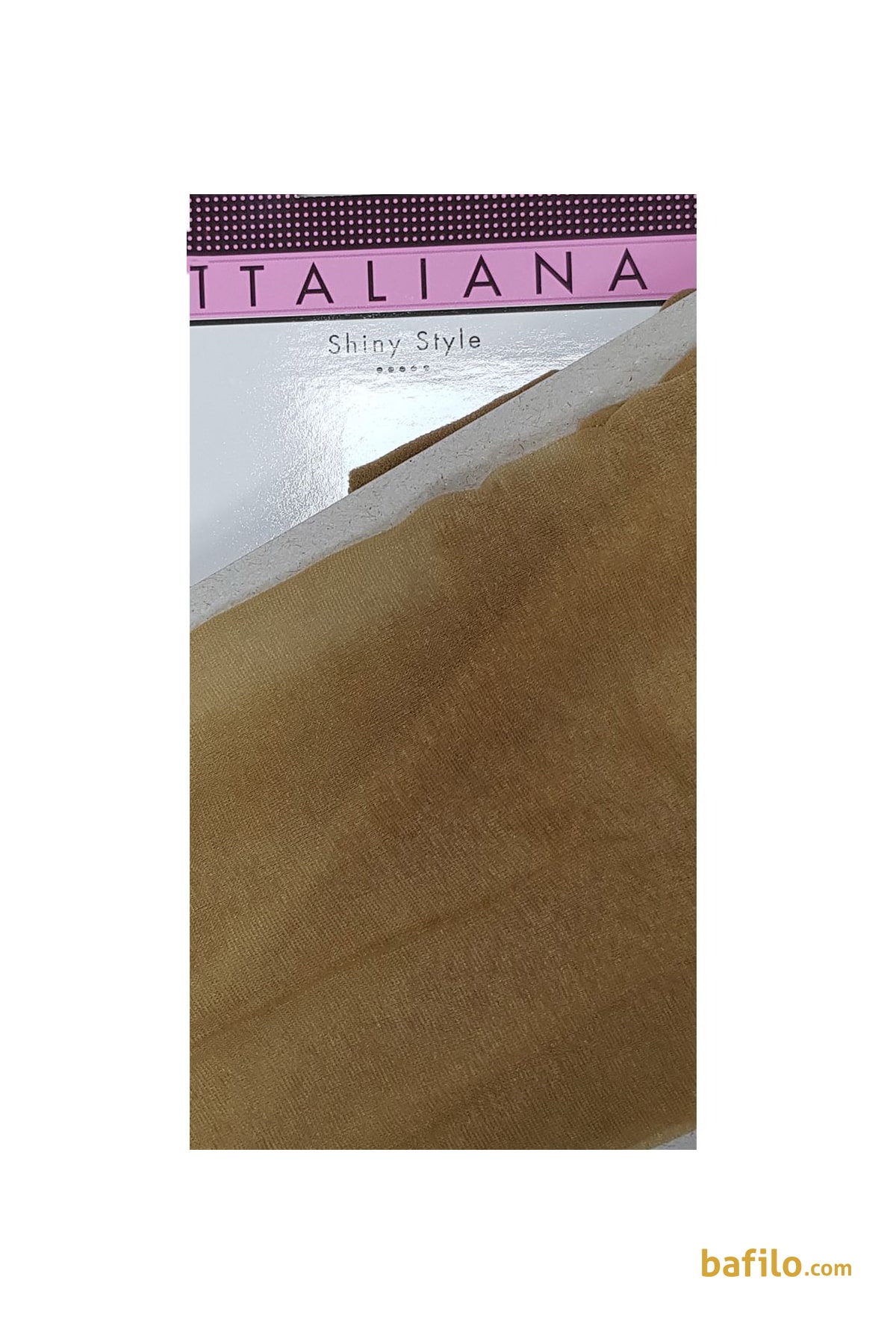 جوراب شلواری طرح استپ ایتالیانا Kaçma Dur رنگ بدن - Thumbnail